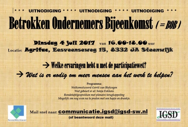 betrokken ondernemers bijeenkomst