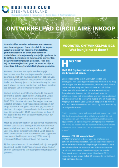 Ontwikkelpad circulaire inkoop